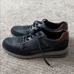 Mephisto Bradley European Leather Men’s Dress Sneakers Size 11.5 US Blue